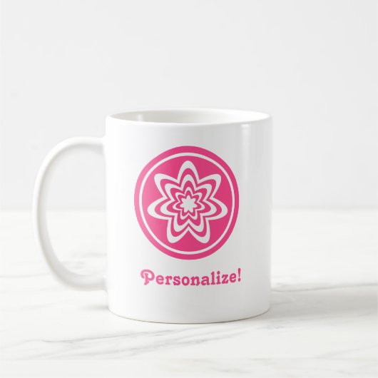 Floral Explosion Mok, roze Koffiemok (Links)