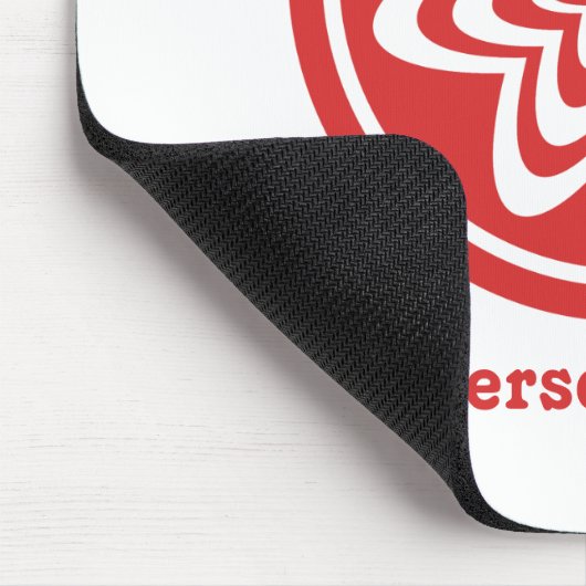 Floral Explosion Mousepad, helder rood Muismat (Hoek)