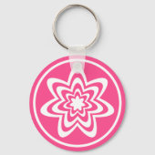 Floral Explosion Sleutelhanger, roze Sleutelhanger (Voorkant)