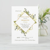Floral Expression Invitation Kaart (Staand voorkant)
