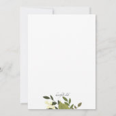 Floral Expression Invitation Kaart (Achterkant)