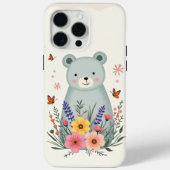 Floral Fable Bear Phone Case (Achterkant)