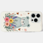 Floral Fable Bear Phone Case (Achterkant (horizontaal))