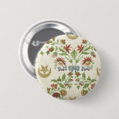 Floral Fabric (160) Ronde Button 5,7 Cm (Voorkant /achterkant)