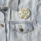 Floral Fabric (160) Ronde Button 5,7 Cm (In situ)