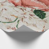 Floral Fabric-afdruk herstellen. Cadeaupapier (Hoek)