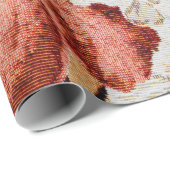 Floral Fabric-afdruk herstellen. Cadeaupapier (Rol Hoek)