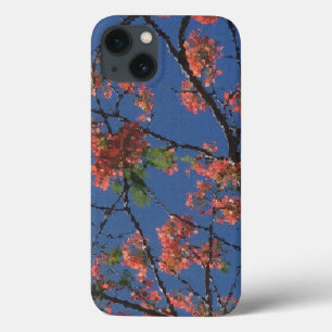 Floral Fabric, blauw Case-Mate iPhone Case