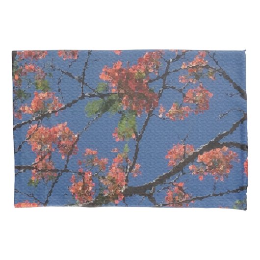 Floral Fabric, blauw Kussensloop (Voorkant)