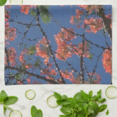Floral Fabric, blauw Theedoek (Gevouwen)