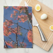 Floral Fabric, blauw Theedoek (Quarter Fold)