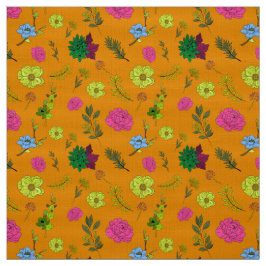 Floral Fabric Design Stof