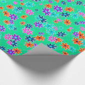 Floral Fabric naadloos patroonkleurig Cadeaupapier (Hoek)