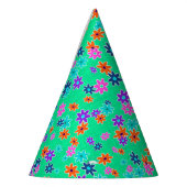 Floral Fabric naadloos patroonkleurig Feesthoedjes (Links)