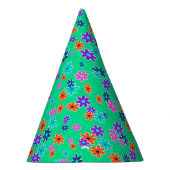 Floral Fabric naadloos patroonkleurig Feesthoedjes (Rechts)