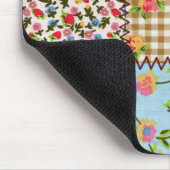 Floral Fabric Patchwork Mousepad Muismat (Hoek)