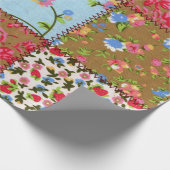 Floral Fabric Wrapping Paper Cadeaupapier (Hoek)