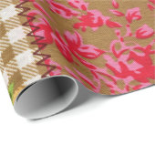 Floral Fabric Wrapping Paper Cadeaupapier (Rol Hoek)