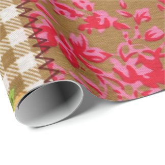 Floral Fabric Wrapping Paper Cadeaupapier