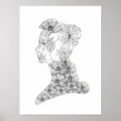 Floral Face Illustration Mode & Beauty Poster (Voorkant)