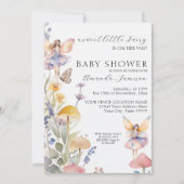 Floral Fairies betoverde Wildflower Baby shower Kaart (Voorkant)