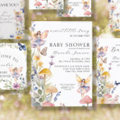 Floral Fairies betoverde Wildflower Baby shower Kaart