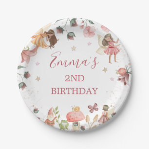 Floral Fairies Girls Birthday Party Paper Bord