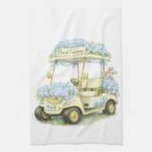 Floral Fairway Hydrangea Golfkar Wit Theedoek (Verticaal)