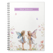 Floral Fairy aangepaste naam Notitieboek (Voorkant)