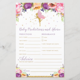 Floral Fairy Baby Predications and Advice Activity