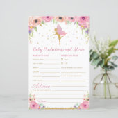 Floral Fairy Baby Predications and Advice Activity (Staand voorkant)