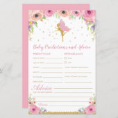 Floral Fairy Baby Predications and Advice Activity (Voorkant / Achterkant)