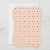 Floral Fairy Baptism Invitation Kaart (Achterkant)