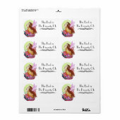 Floral Fairy Book Label (Full Sheet)