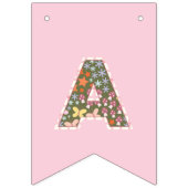 Floral Fairy Butterfly Happy Birthday Banner (Derde vlag)