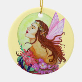 Floral Fairy Design Keramisch Ornament