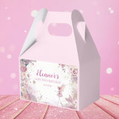 Floral Fairy First Birthday Favor Box Bedankdoosjes