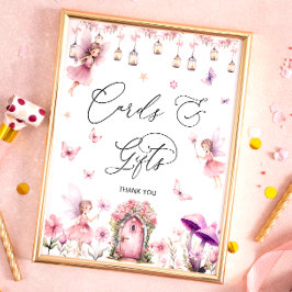 Floral Fairy Garden Kaarten en geschenken Poster