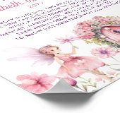 Floral Fairy Garden Tijdcapsule Poster (Hoek)
