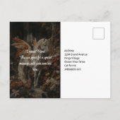  Floral Fairy Horse Magical Woodland Briefkaart (Achterkant)
