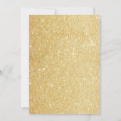 Floral Fairy Verjaardag Gouden Glitter Kaart (Achterkant)