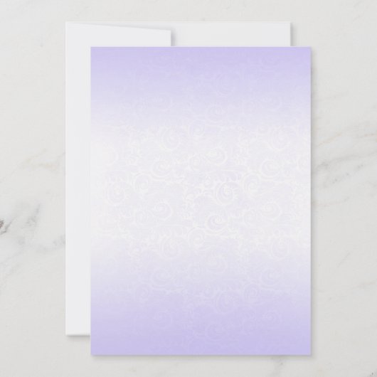 Floral Fairy Verjaardagsuitnodiging - Paarse Fairy Kaart (Achterkant)