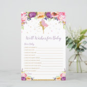 Floral Fairy Well wil Baby shower spelen (Staand voorkant)