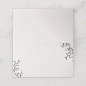 Floral Fairytale Buffet Food Label Kaarten Plaatskaartje (Buitenkant ongevouwen)