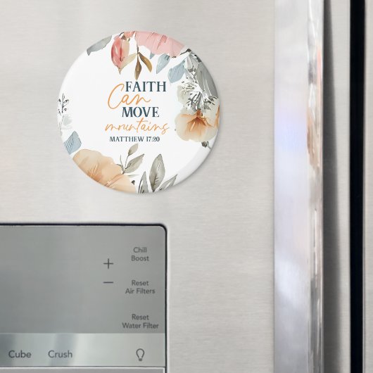 Floral Faith Can Move Mountains Magneet (Insitu (Koelkast))