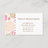 Floral Faith Christelijke scripts   Visitekaartje (Achterkant)