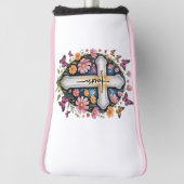 Floral Faith Cross Golfheadcover (Draai 90)