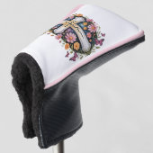 Floral Faith Cross Golfheadcover (3/4 voorkant)