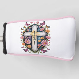 Floral Faith Cross Golfheadcover