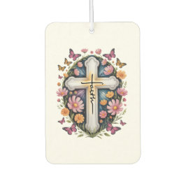 Floral Faith Cross Luchtverfrisser